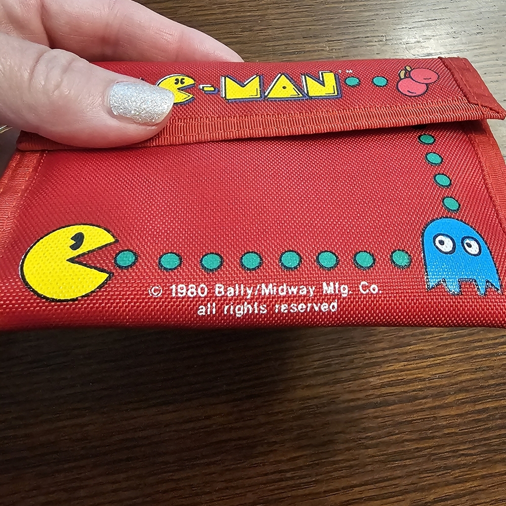 Vintage Pac-Man 1980 Velcro Wallet Excellect Condition - Picture 2 of 10